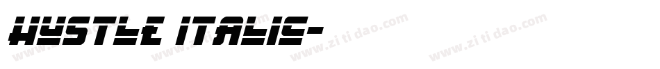 Hustle Italic字体转换